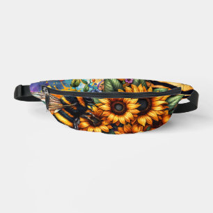 Bee In Sunflowers Fanny Pack
