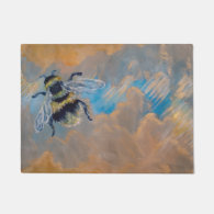 Bee in the sky doormat