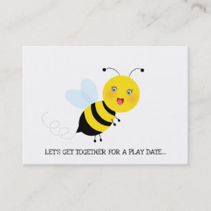 Bee in Tulip Garden Play Date Calling Card