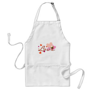 Bee-ing in Love Valentine Adult Apron