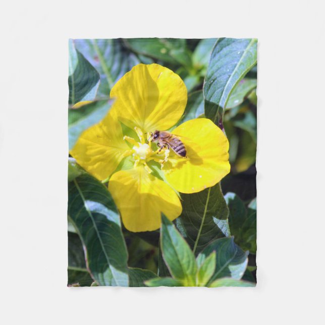 Bee-ing Productive Fleece Blanket (Front)