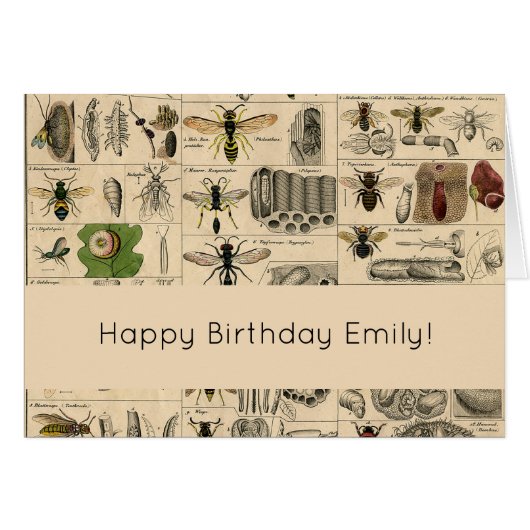 Bee Insect Bug Wasp Natural Nature Bees Painting (Front Horizontal)