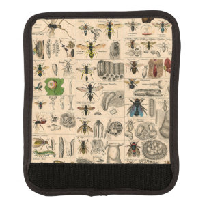 Bee Insect Bug Wasp Natural Nature Bees Painting Luggage Handle Wrap