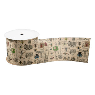 Bee Insect Bug Wasp Natural Nature Bees Painting Satin Ribbon