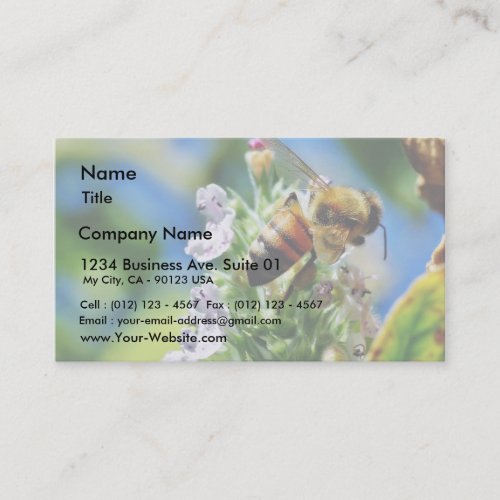 Bee Insect Business Card