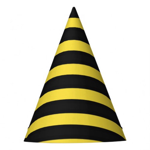 Bee Inspired Black and Yellow Stripes Party Hat