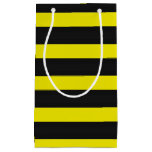 [ Thumbnail: Bee Inspired Black/Yellow Stripes Gift Bag ]