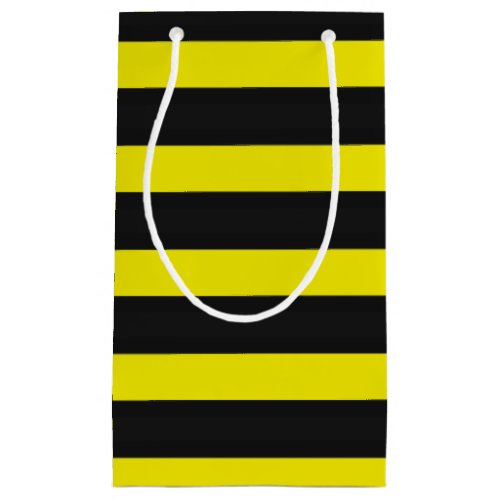 Bee Inspired BlackYellow Stripes Small Gift Bag