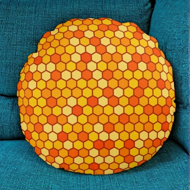 Bee-Inspired Cozy Honeycomb Throw Pillow (Creator Uploaded)