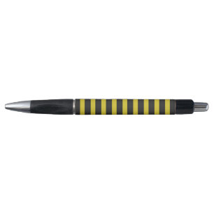 Bee Inspired Yellow + Black Stripes Pen