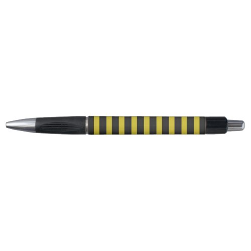 Bee Inspired Yellow  Black Stripes Pen