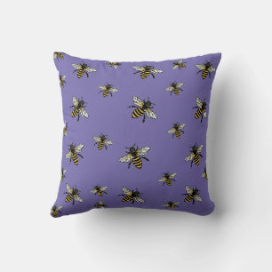 bee invation throw pillow