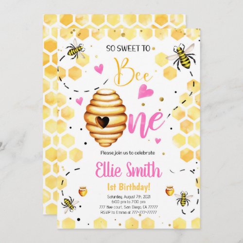 Bee Invitation