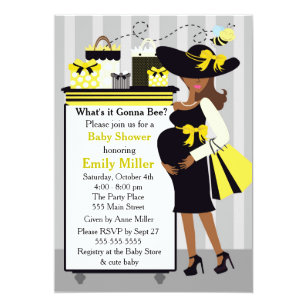 African American Gender Reveal Invitations | Zazzle