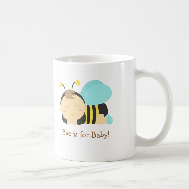 Bee is for Baby, Bumble Bee for Mommy to Be Coffee Mug (Right)