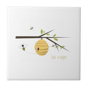 Bee Keeper Ceramic Tile