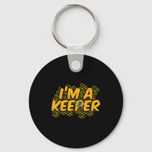 Bee-keeper Funny Beekeeng Pun Humor Honey Aarist G Keychain