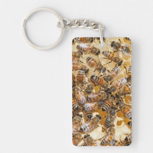 Bee keeping at Arlos Honey Farm Keychain