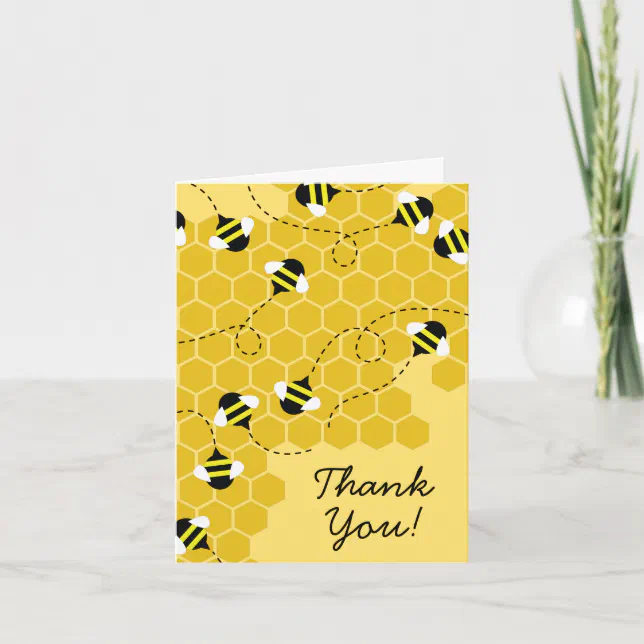 Bee Kid Cute Beehive Thank You Stationary Cards | Zazzle