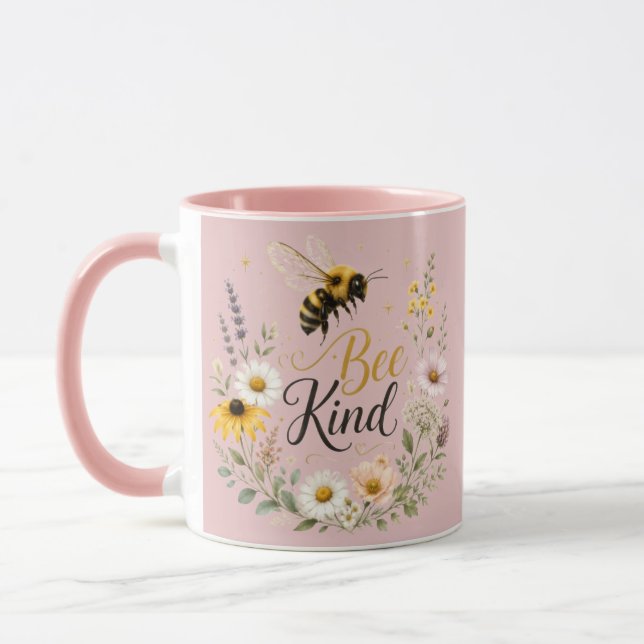 Bee Kind Accent Mug (Left)