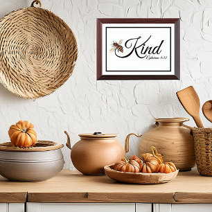 Bee kind award plaque