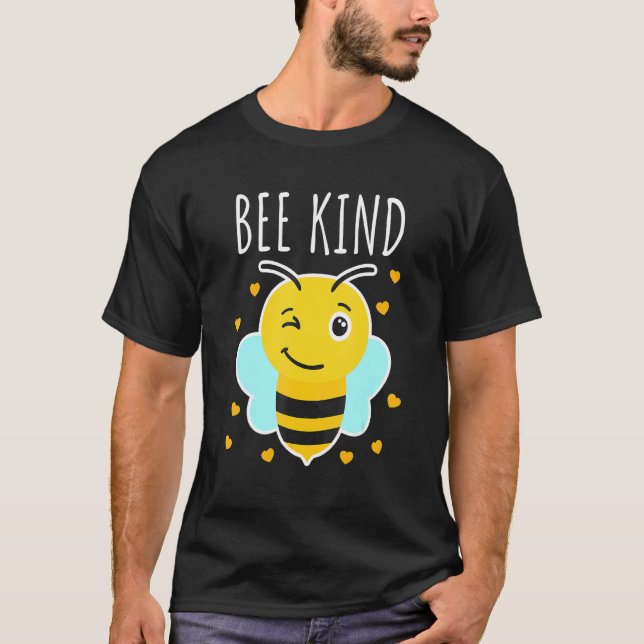 Bee Kind  Be Kind Cute Bee Children T-Shirt (Front)