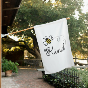 Bee kind be kind orange unity day anti bullying house flag