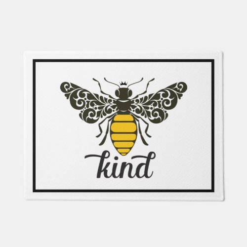 Bee Kind  Be Kind  Ornate Bee Doormat