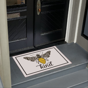 Bee Kind   Be Kind   Ornate Bee Doormat