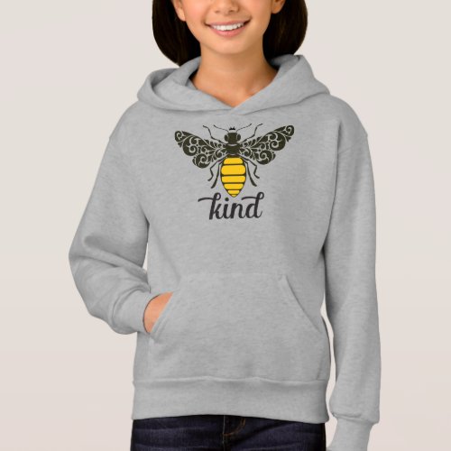 Bee Kind  Be Kind  Ornate Bee Hoodie