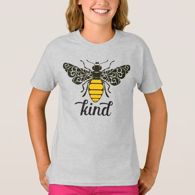 Bee Kind | Be Kind | Ornate Bee T-Shirt (Front)