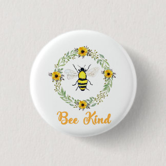 Bee Kind Bee badge Button