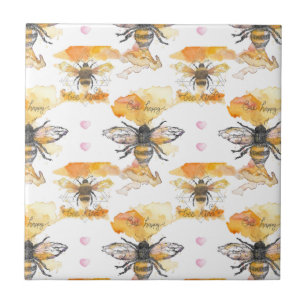 Honeybee & Honeycomb Tile Decor – RootCraft Shop