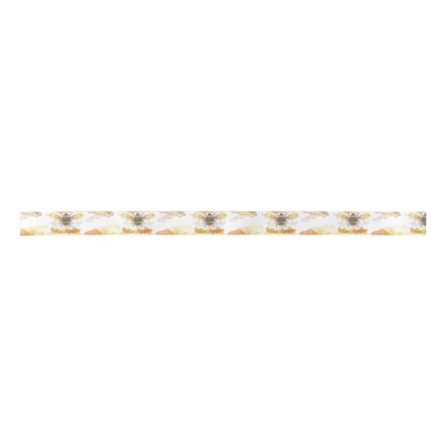 Bee Kind - Bee Happy Satin Ribbon (Front)