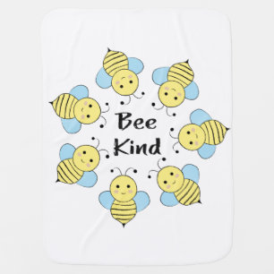 Bee Kind Bees Baby Blanket