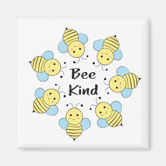 Bee Kind Bees Magnet (Front)