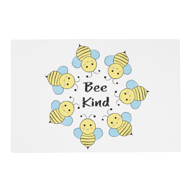 Bee Kind Bees Placemat (Front)