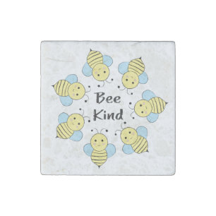 Bee Kind Bees Stone Magnet