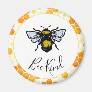 Bee Kind Bumblebee Quote Magnet