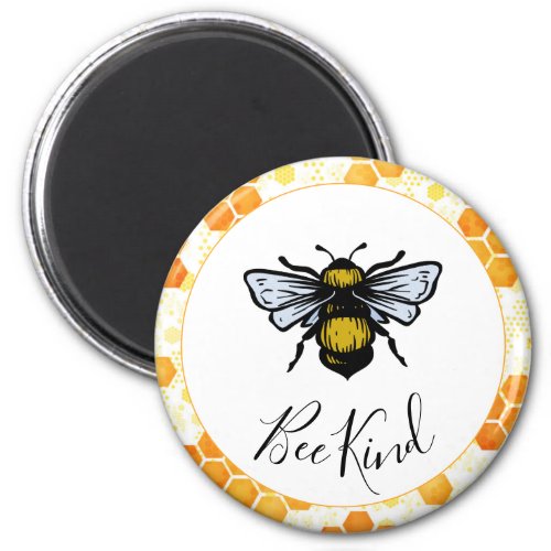Bee Kind Bumblebee Quote Magnet