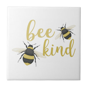 Bee Kind Ceramic Tile