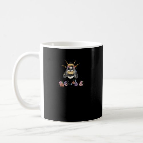 Bee Kind Cute Positive Wildflower  Coffee Mug