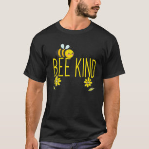 Bee Kind Cute Yellow Bee Kindness T-Shirt