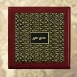 Bee Kind Elegant Gold and Black Bee Pattern Gift Box<br><div class="desc">Wouldn't it be nice if everyone was kind to each other. This gift box design support that them with a honey of a twist, with the phrase "Bee Kind" in elegant golden color swoopy letters in a black box. The background pattern is a vintage bee pattern against black. This lovely...</div>