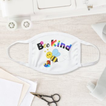 Bee Kind Face Mask by AutismSupportShop at Zazzle