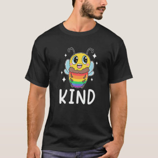 Bee Kind Gay Pride Rainbow Flag Lesbian Equality A T-Shirt