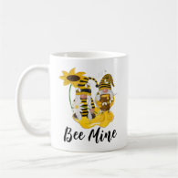 Bee Kind Gnome Customizable Sunflower Mug