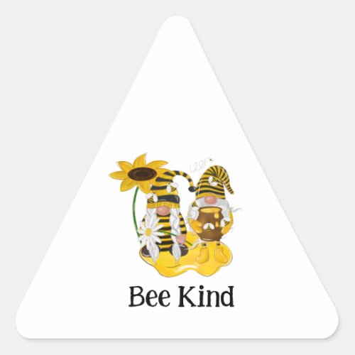 Bee Kind Gnome Customizable Sunflower Stickers