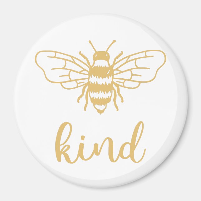 Bee Kind Gold Magnet (Front)