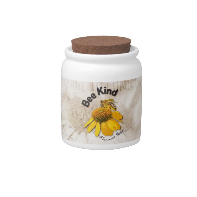 Bee Kind - Harmonious Nature Candy Jar (Front)